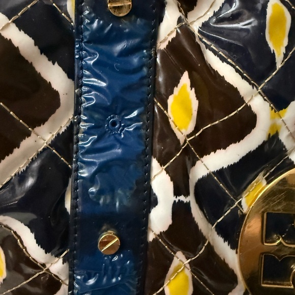 Tory Burch Blue XL Weekender *Callouts* please read description - Picture 4 of 9